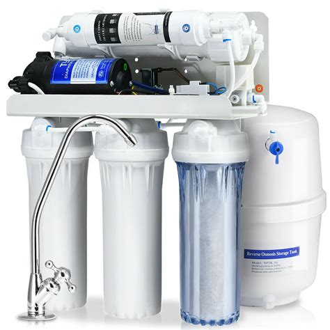 Costway 5 Stage Ultra Safe Reverse Osmosis Drinking Water Filter System Purifier White Walmart