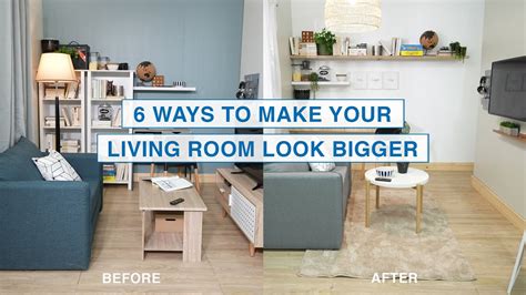 6 ways to make your living room look bigger mf home tv youtube