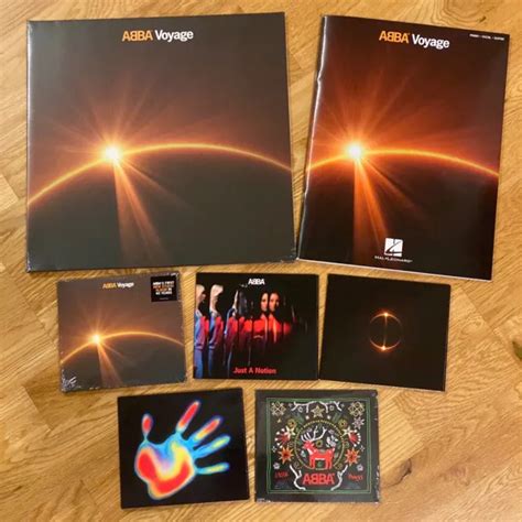 Abba 2021 Voyage Set Cd Album 4 Cd Singles Ltd White Vinyl Lp