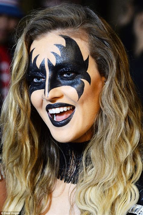 Little Mix In Leather Leotards As They Dress As Kiss For Halloween