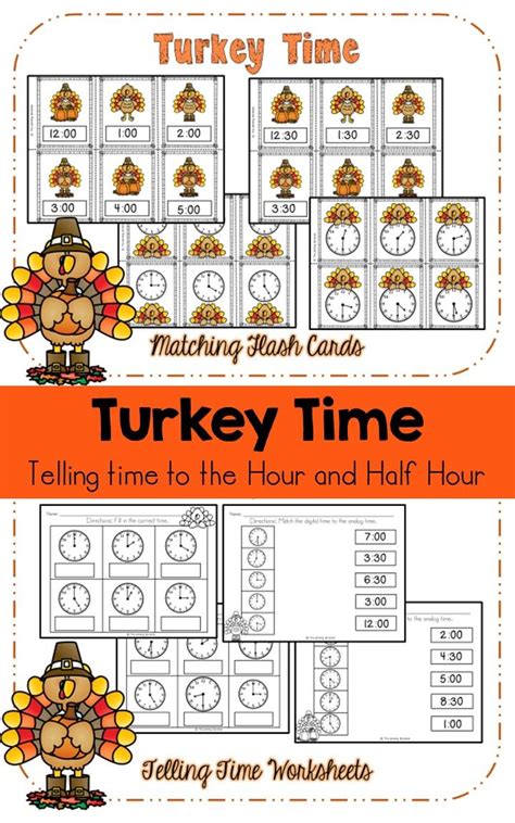 Time For Turkey This Telling Time Packet Is Just In Time For Your