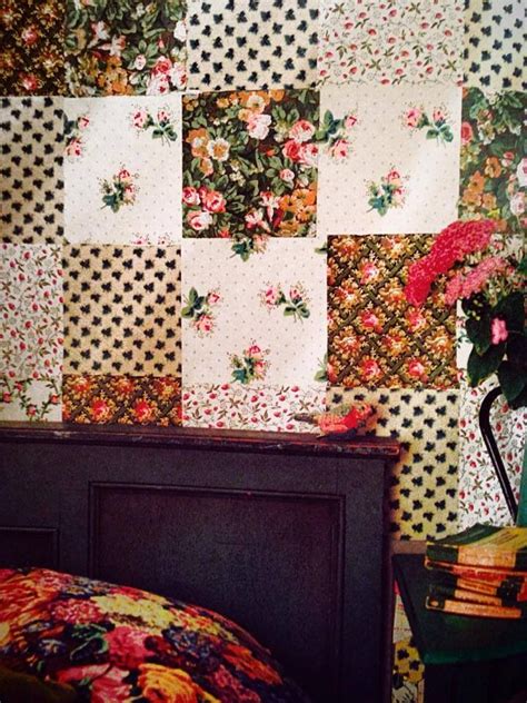 Sarah Moore Vintage Wall Paper Interior Details