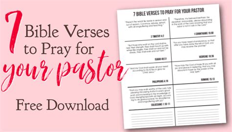 7 Bible Verses Pray For Your Pastor A Little R And R