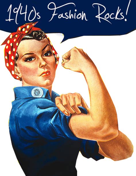 1940s Fashion Influences For 5 Modern Looks Rosie The Riveter Rosie