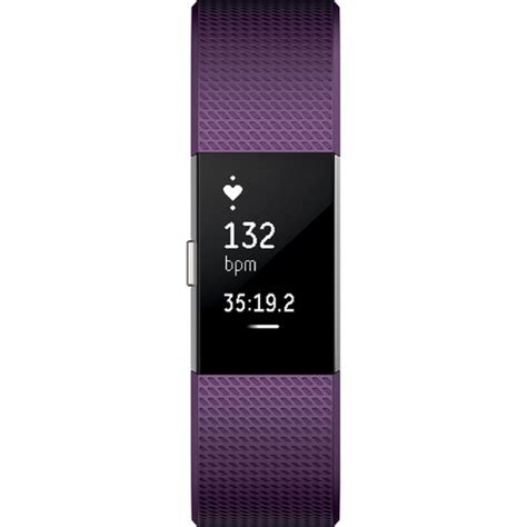 Fitbit Charge 2 Fitness Wristband Small Plum Eu Lights