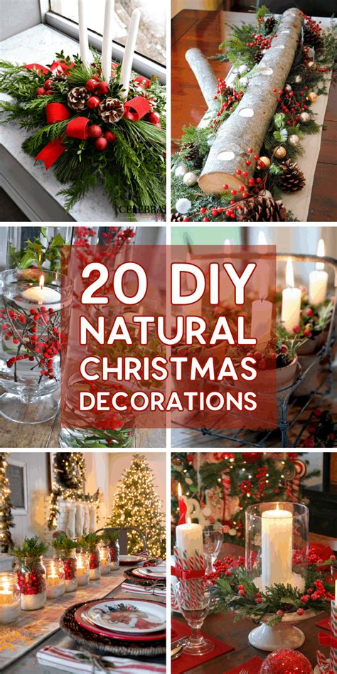 20 Gorgeous Natural Diy Christmas Decorations And Centrepieces A Crazy