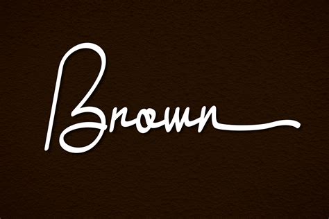 Brown Font By Designvector10 · Creative Fabrica