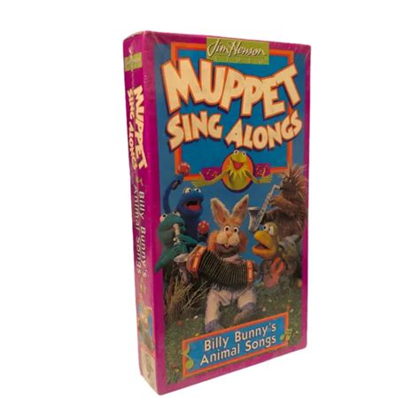 Muppet Sing Alongs Billy Bunnys Animal Songs Vhs Kermit Jim Henson