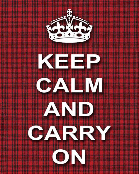 Keep Calm And Carry On Poster Print Red Black Stripes Background
