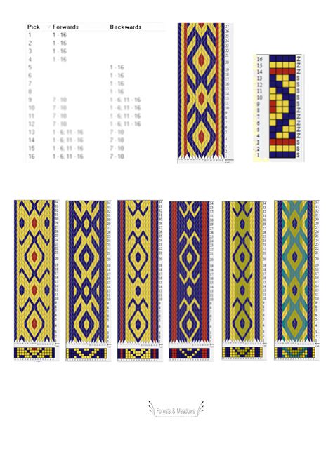 Card Weaving Patterns Printable Cards