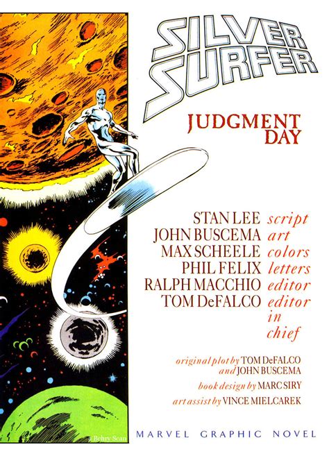 Marvel Graphic Novel 38 Silver Surfer Judgment Day Read Marvel