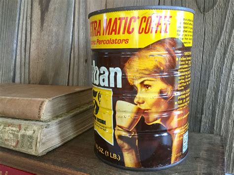 Rustic Vintage Yuban Coffee Tin Advertising Tin Coffee Decor 1 Etsy