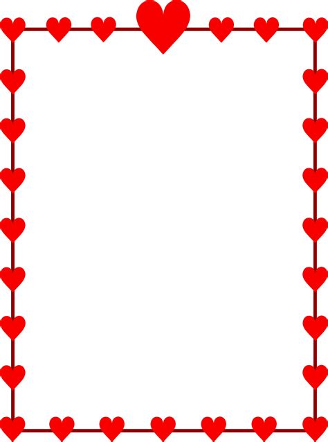 Heart Border Template Web Find And Download Free Graphic Resources For