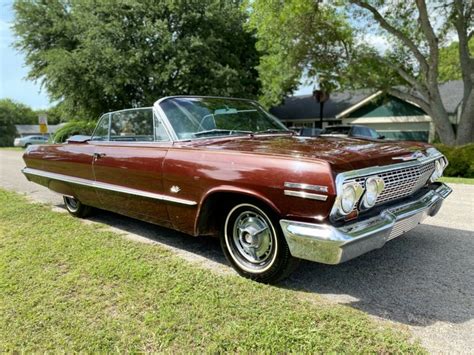 1963 Chevrolet Impala Convertible Ss 4 Speed 327 Super Sport For Sale