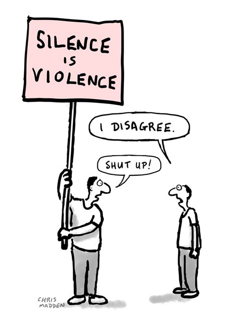 Silence Is Violence Cartoon