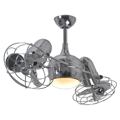 Ceiling fans with dual motors are designed by connecting two motors together using a sturdy horizontal bar. 39" Dagny 6 Blade Dual Ceiling Fan with Wall Remote | Wayfair