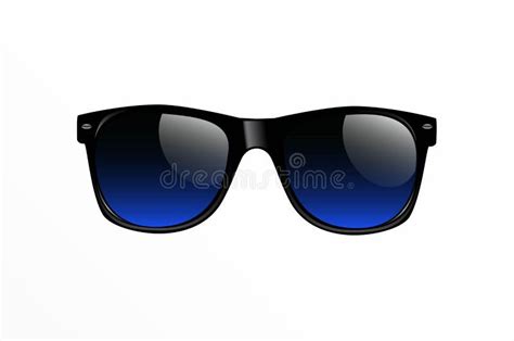 Classic Vintage Sunglasses Realistic Isolated Vector Illustration Classic Vintage Sunglasses