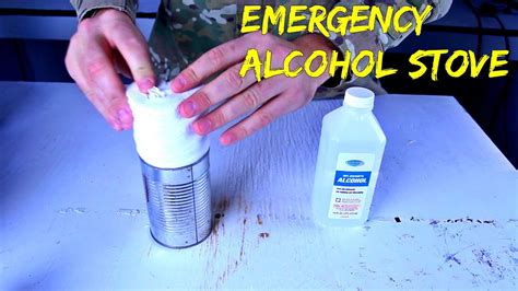 Emergency Alcohol Stove From Toilet Paper And Can Youtube
