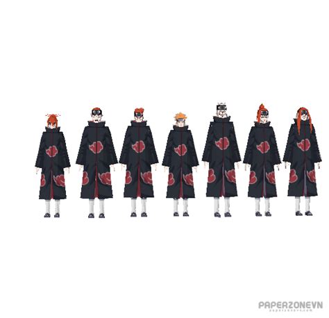 Naruto Figures Akatsuki Paths Of Pain Paperzone Vn