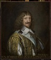 a portrait of a man with long hair wearing a gold and white outfit, in ...