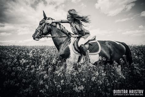 Girls Riding Horse In Beautiful Meadow 54ka Photo Blog