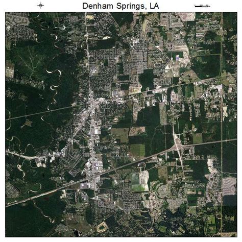 Aerial Photography Map Of Denham Springs La Louisiana