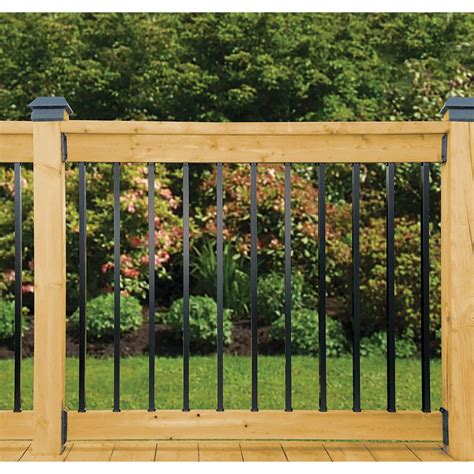 The number of feet entered will be rounded up automatically to the nearest number of sections. Veranda 6 ft. W Aluminum Deck Rail Kit with 32-inch L x 1 ...