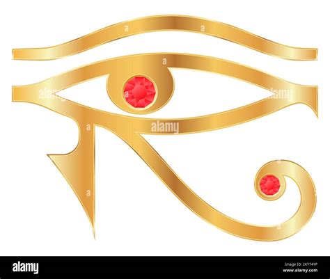 Eye Of Horus Symbol Of Ancient Egypt Vector Illustration Isolated On White Background Stock