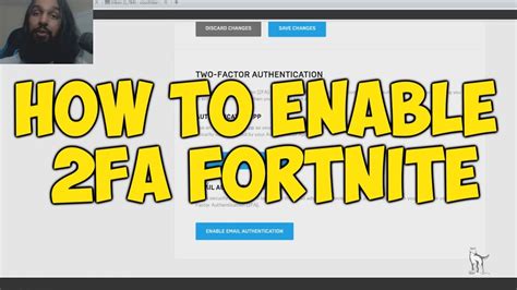 How To Enable 2fa In Fortnite Two Factor Authentication Youtube