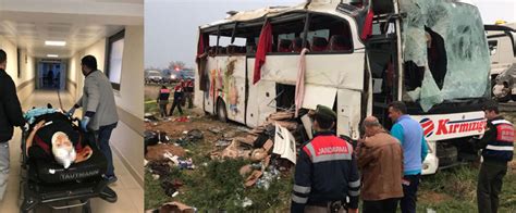 Yolcu otobüsü şarampole devrildi 4 ölü 34 yaralı Güncel Gündem