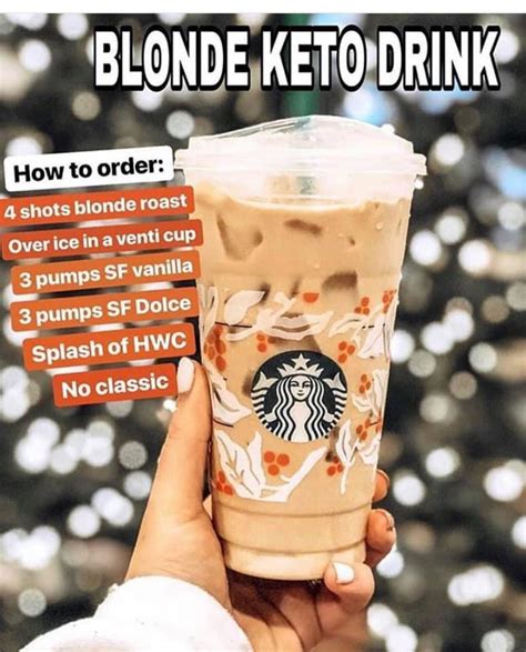 Keto At Starbucks Keto Drink Low Carb Starbucks Drinks Starbucks