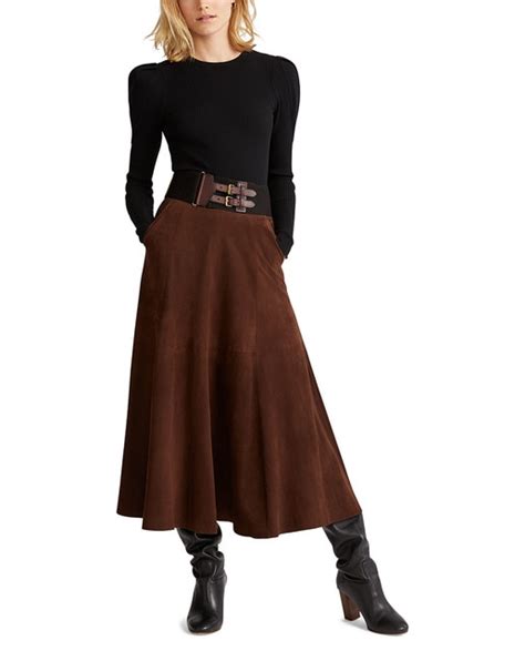 Womens Brown Leather Skirt · Polo Ralph Lauren · Fashion · El Corte Inglés