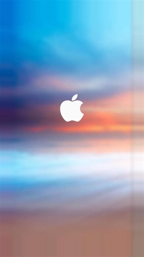 Apple Logo Splash Parallax Turquoise Iphone 7 And Iphone 7