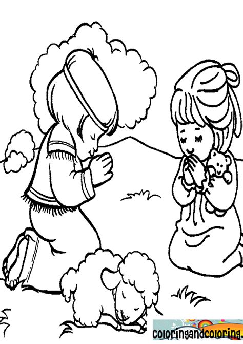 Do you want to surprise him with a coloring book these fun, colorful creatures brighten children's days like no other thing in the world. Prayer Coloring Page For Kids - Coloring Home