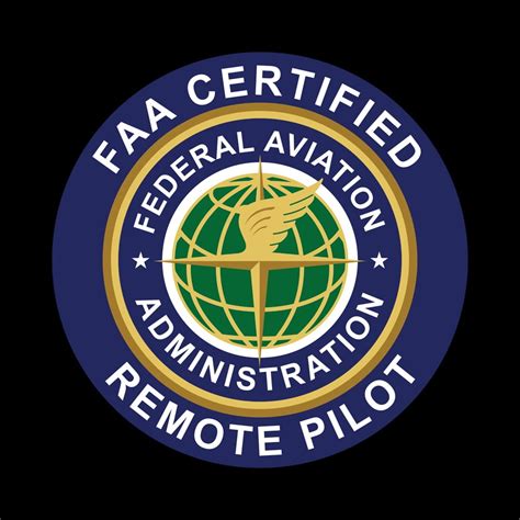 Circle Faa Certified Remote Pilot Sticker Decal Self Adhesive Vinyl
