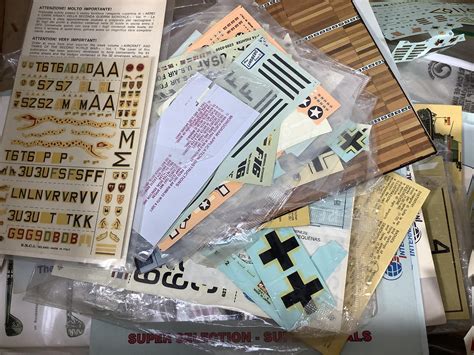 Lot Large Assortment Of Model Airplane Decals