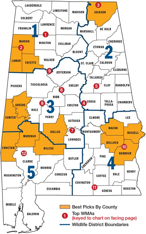 Alabama Management Area Maps