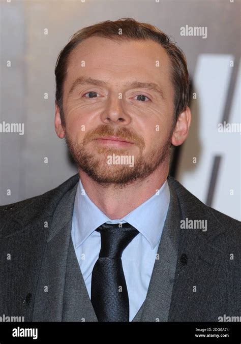 Simon Pegg Arriving At The Uk Premiere Of Mission Impossible Ghost