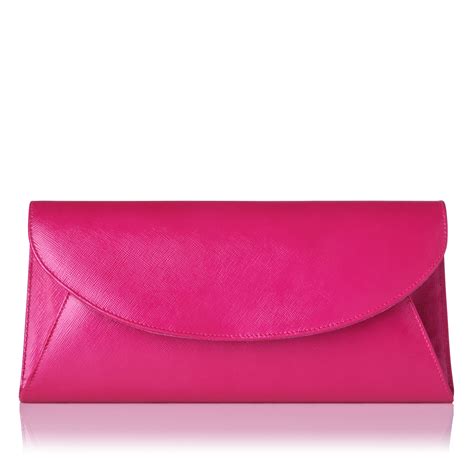 Lkbennett Flo Envelope Clutch Bag In Pink Fuchsia Lyst