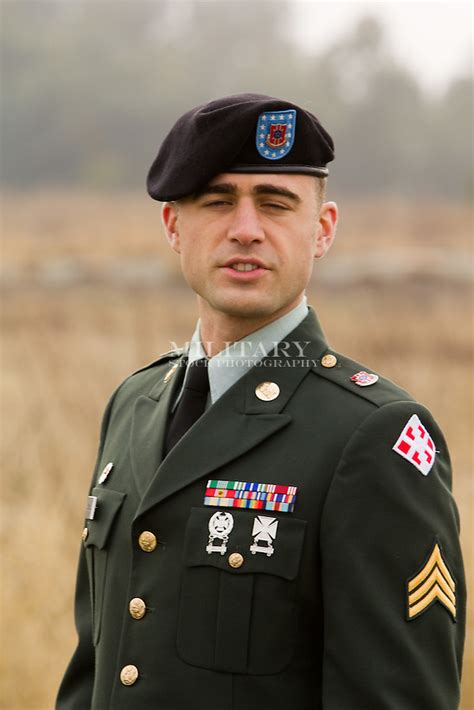 Us Army Sergeant Portrait In Dress Uniform Military Stock Photography