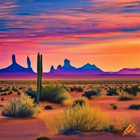 New Mexico Desert Scene