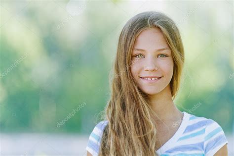 Smiling Teenage Girl — Stock Photo © Bestphotostudio 13180968