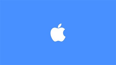 1080p Free Download Apple Logo Blue Sc Apple Logo Hd Wallpaper
