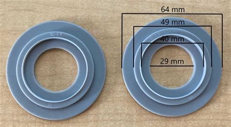 Mm Od Mm Id Replacement Seals With Double Lip Pack Nuflush