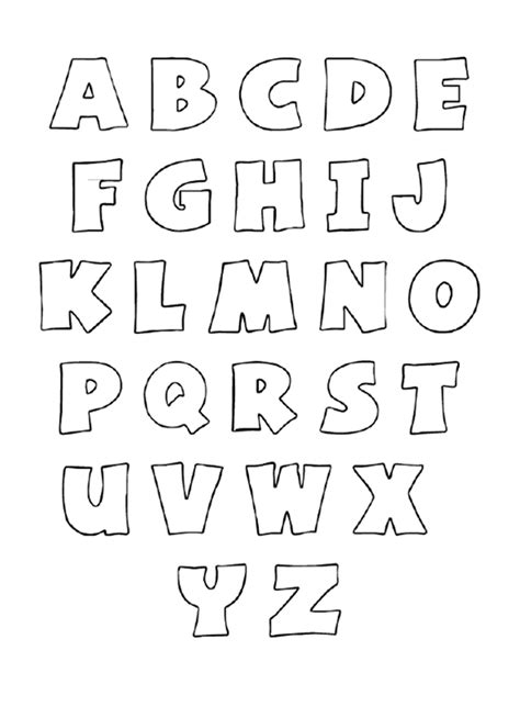 Kostenloses Printable Alphabet Bubble Letters
