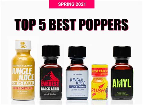 Our Top 5 Best Poppers For Spring 2021 Poppers Aromas Blog