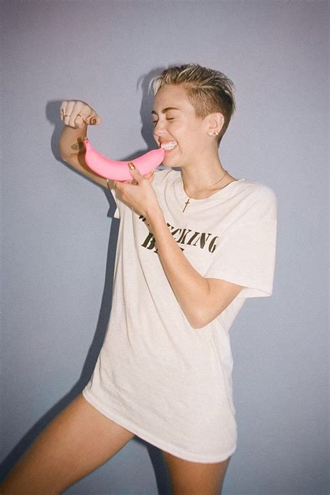Miley Cyrus Pink Banana Hot Girl Sexy Funny Poster Miley Cyrus Sexy
