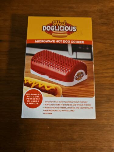 Hot Doglicious Microwave Hot Dog Cooker Bun Warmer Liffetime Brands