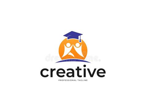 Creative Study And School Education Logo Design Stock Vector