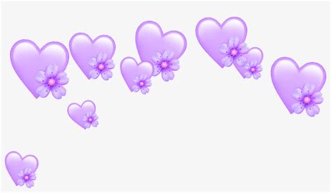 Purple Heart Crown Png Purple Heart Emoji Iphone Purple Heart